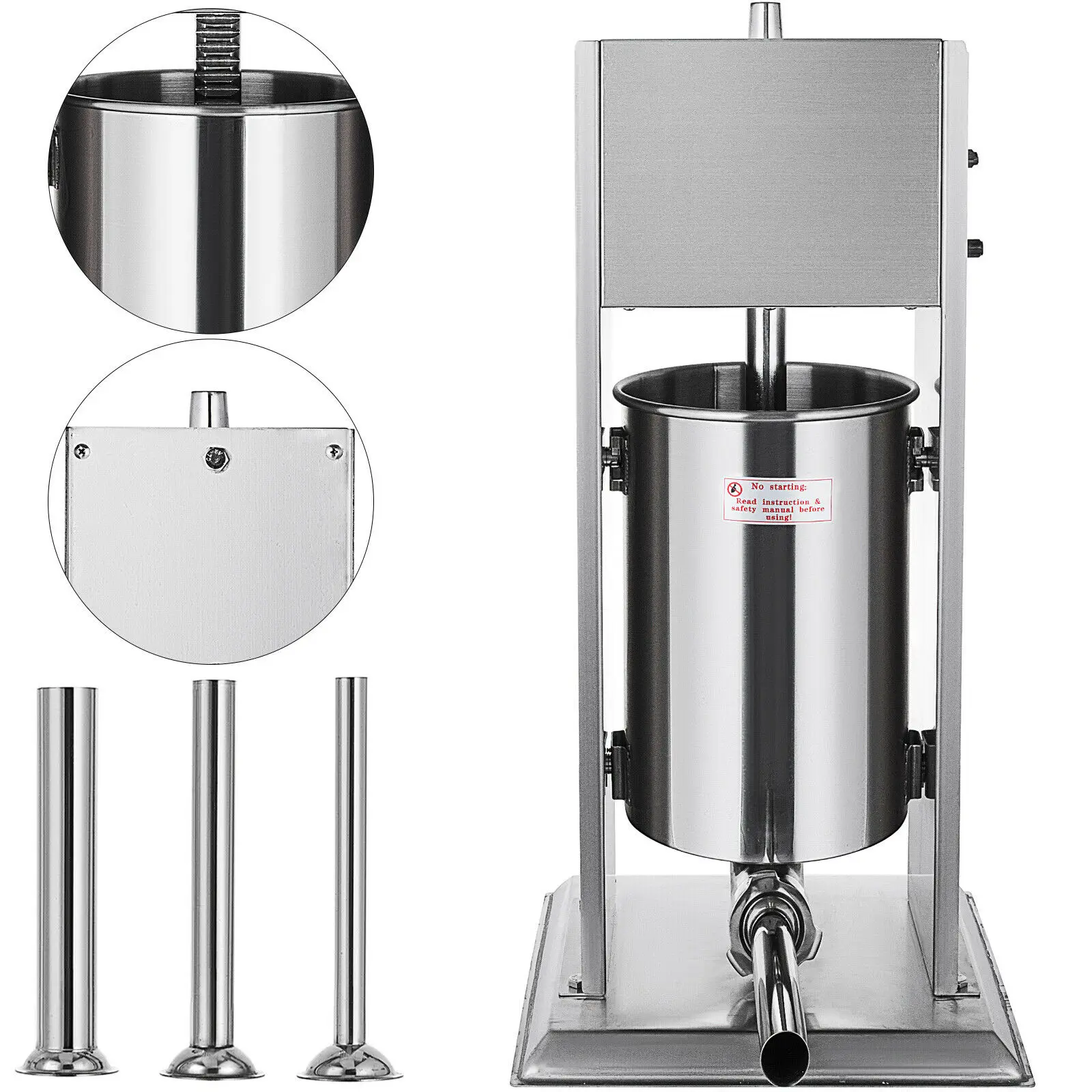 VEVOR 10L/12L/15L Điện Xúc Xích Fidget Con Súc Sắc Thịt Báo Chí Thiết Bị Nhà Bếp Nhà Hàng Cao Cấp Xúc Xích Máy Làm