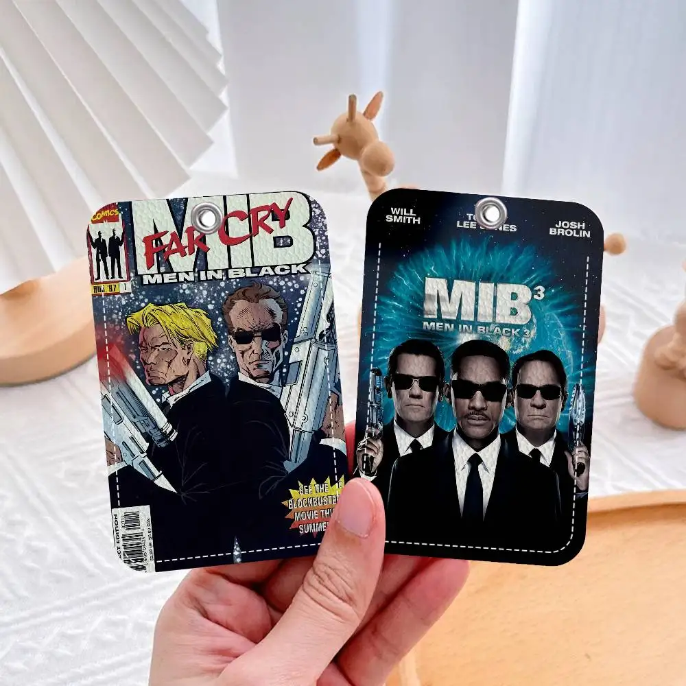 حامل بطاقات الفيلم باللون الأسود للرجال مناسب لحامل بطاقات العمل المصرفية وبطاقة الهوية الائتمانية وحامل حقيبة المفاتيح