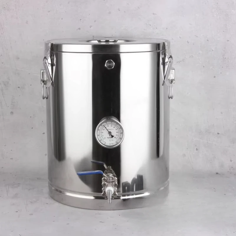 home brewing pot with thermometer brewing equipment mash tun insulation pot