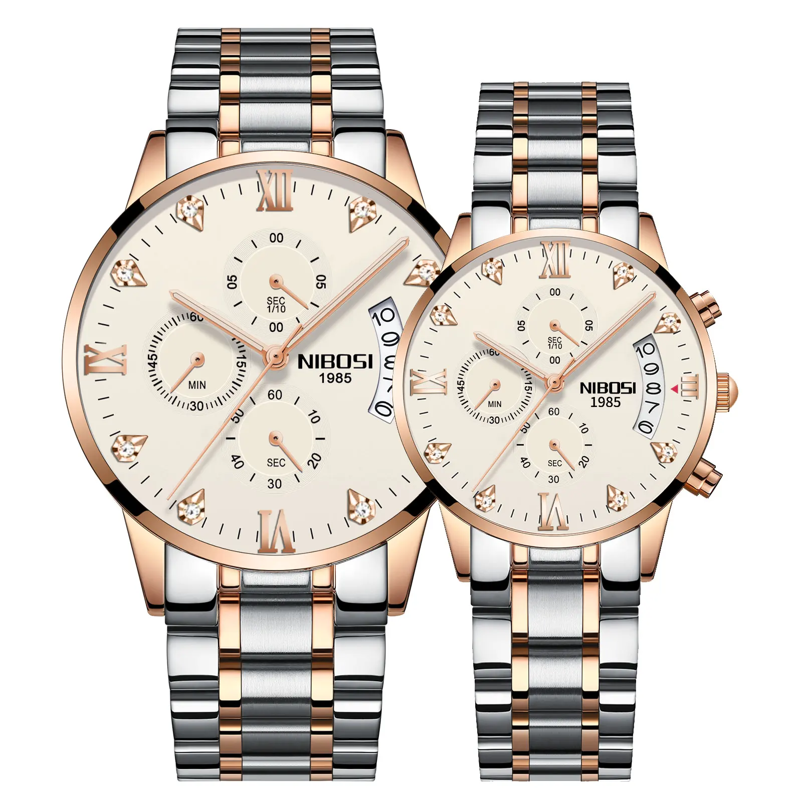 NIBOSI 2024 Lover Watches Fashion WaterproofQuartz Watch for Men and Woman Couple Watch Lover\'s Wristwatch Reloj Hombre Mujer