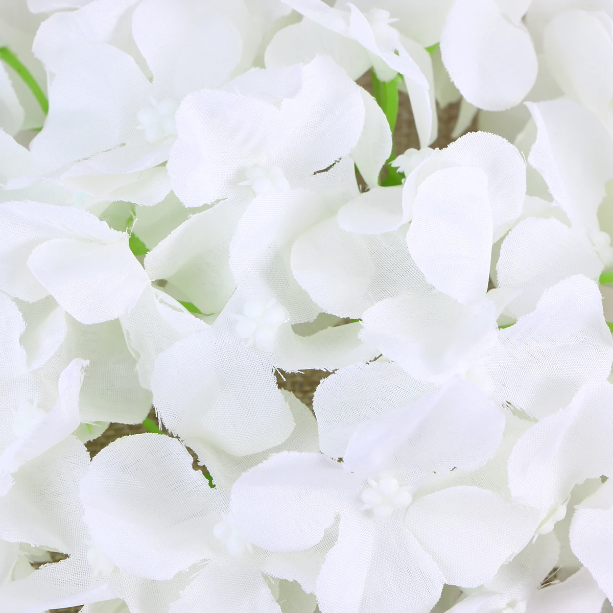 

20 Pcs Faux Artificial Hydrangea Flowers Silk Bridal Shower Decorations White Bride