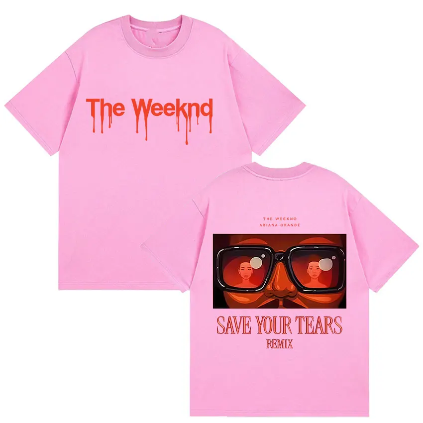 ألبوم Weeknd Ariana Orade الجديد 2025 نمط مطبوع للرجال والنساء تي شيرت ريترو الهيب هوب المشجعين الشارع تي شيرت بلايز عادية #3