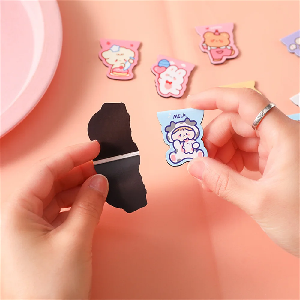 Cartoon Book Markers Cute For Students Teachers Reading Foldable Durable Student Learning Tools Page Clip Surface Waterproof