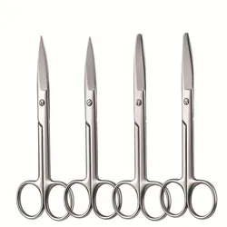 10/12.5/14cm Stainless steel Surgical Straight Bend tip Scissors Medical Emergency Canvas Field Equip Shearing Regulations Emt