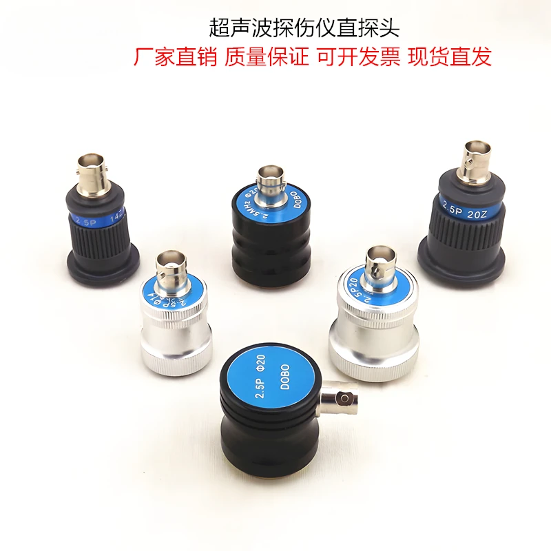 Straight probe 2.5P20 ultrasonic flaw detector single crystal longitudinal wave transducer casting forgings UT