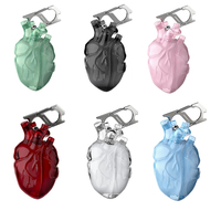 Cool Heart Earphone Case For Airpodspro1/2 Airpods 4 3 Case Red Custom 3D Liquid Silica Gel Earphone Cover Decoration Anti Fall