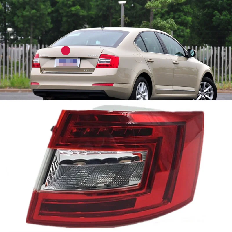 For Skoda Octavia 2015 2016 2017 car accsesories LED Taillight Assembly Rear Tail Stop Light Brake Lamp 1PCS