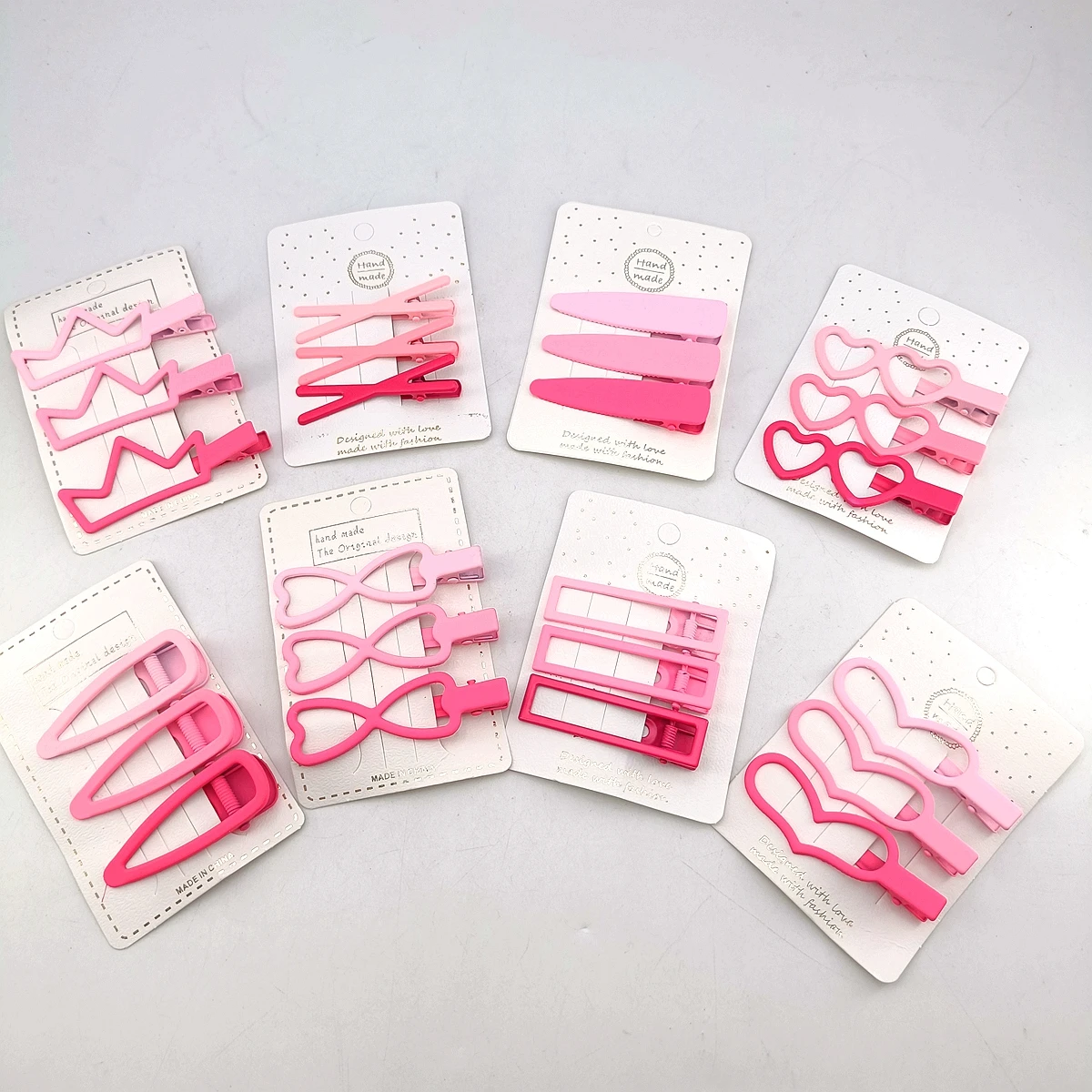 

3 шт./компл., милые заколки для волос для женщин и девочек, розовые заколки для волос с сердечками и звездами, заколки с милой челкой, аксессуары для волос на день Святого Валентина