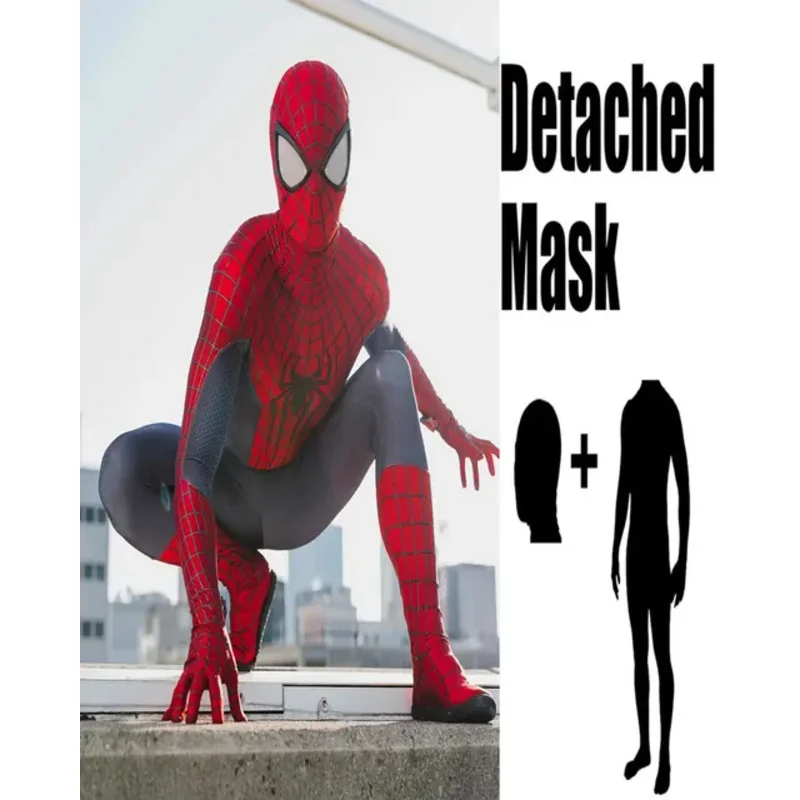 Halloween masculino tasm spidercosplay traje super-herói zentai terno adultos crianças meninos masculino macacão completo