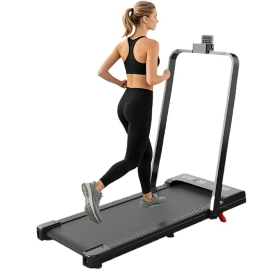 

Складная беговая дорожка с регулируемым наклоном 3.0/3.5 л.с. для дома, скорость 7.5/8.5 миль/ч, беговая дорожка под стол с ручками, складная беговая дорожка