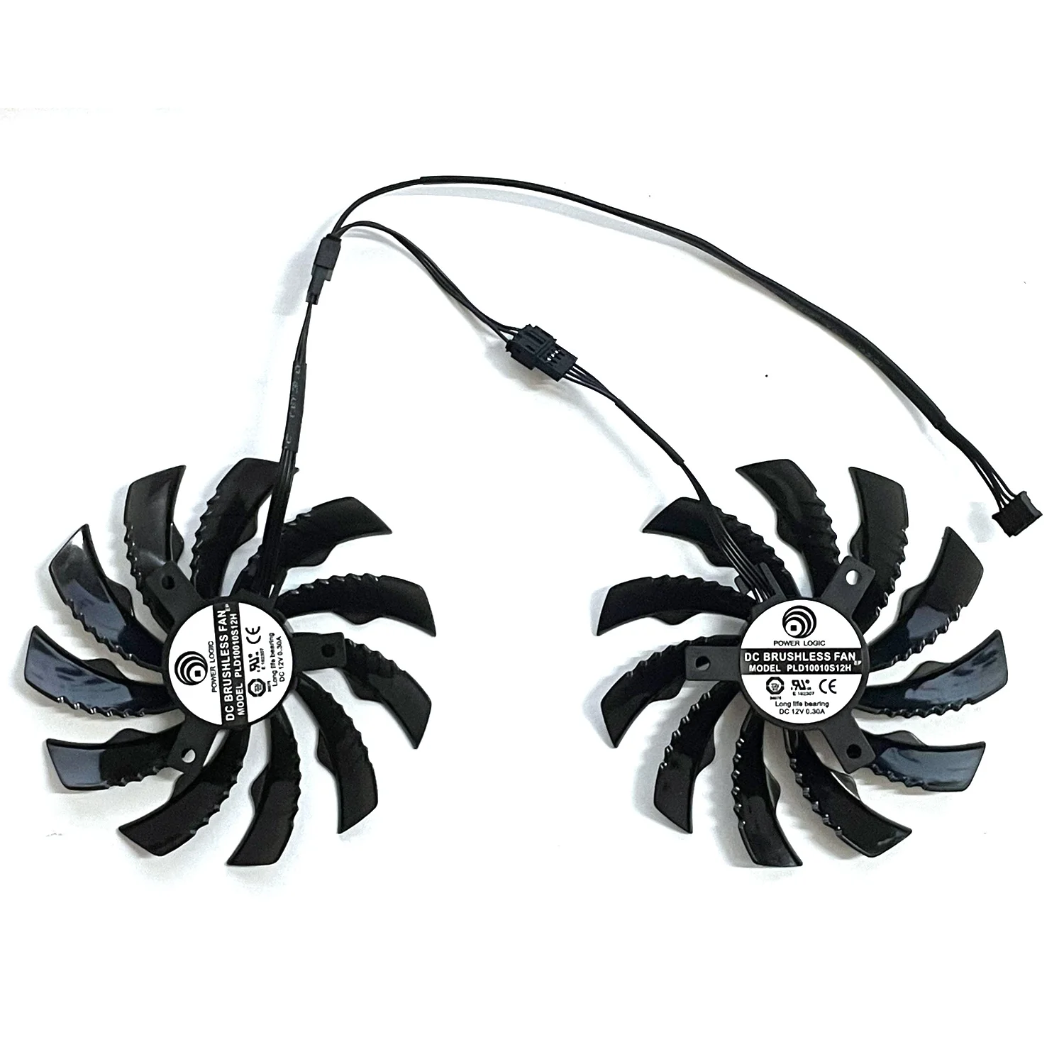 Gigabyte GTX 1650 GTX1660 Ti 비디오 카드 RTX 2060/2070 그래픽 카드 팬용 2PCS 95Mm PLD10010S12H GPU 교체 냉각 팬