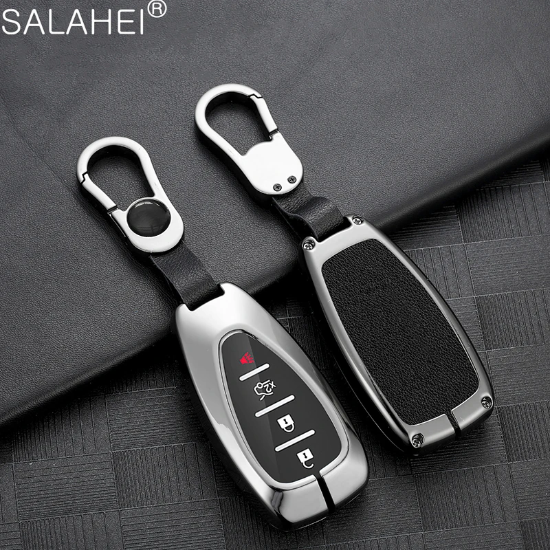 

Leather Car Key Case Cover Shell For Chevrolet Chevy Malibu Camaro Cruze Traverse Spark Equinox Sonic Volt Onix Blazer Accessory