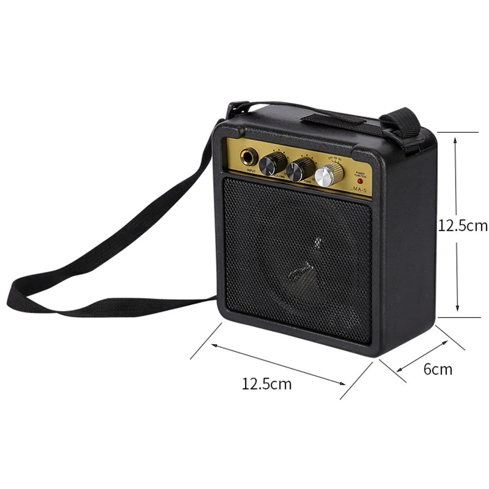 Electric Guitar Speaker Sound System Portable Practice Metal Guitar Speaker Compact Electric Guitar Parts Guitar Amplifier