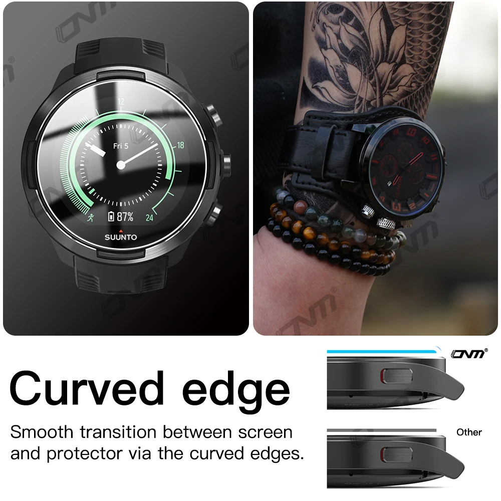 Vidrio Templado Premium 9H para Suunto 9 Baro 7 5, Protector de pantalla HD para reloj inteligente, película protectora deportiva Suunto Whr Spartan