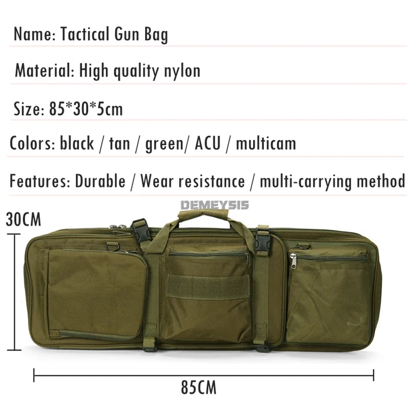 85cm Hunting Gun Bags Durable Nylon Tactical Rifle Backpack Airsoft Combat Shooting Sniper Gun Accessory Carry Range Bags