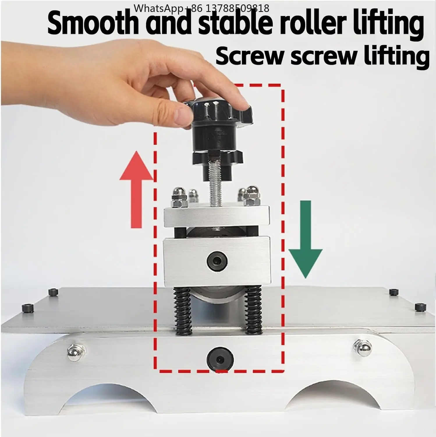 Bview Manual Printmaking Machine, Adjustable Roll Height, 5cm Roller Dia, for Wood/Copperplate Prints Rubbing Artist Craft Press
