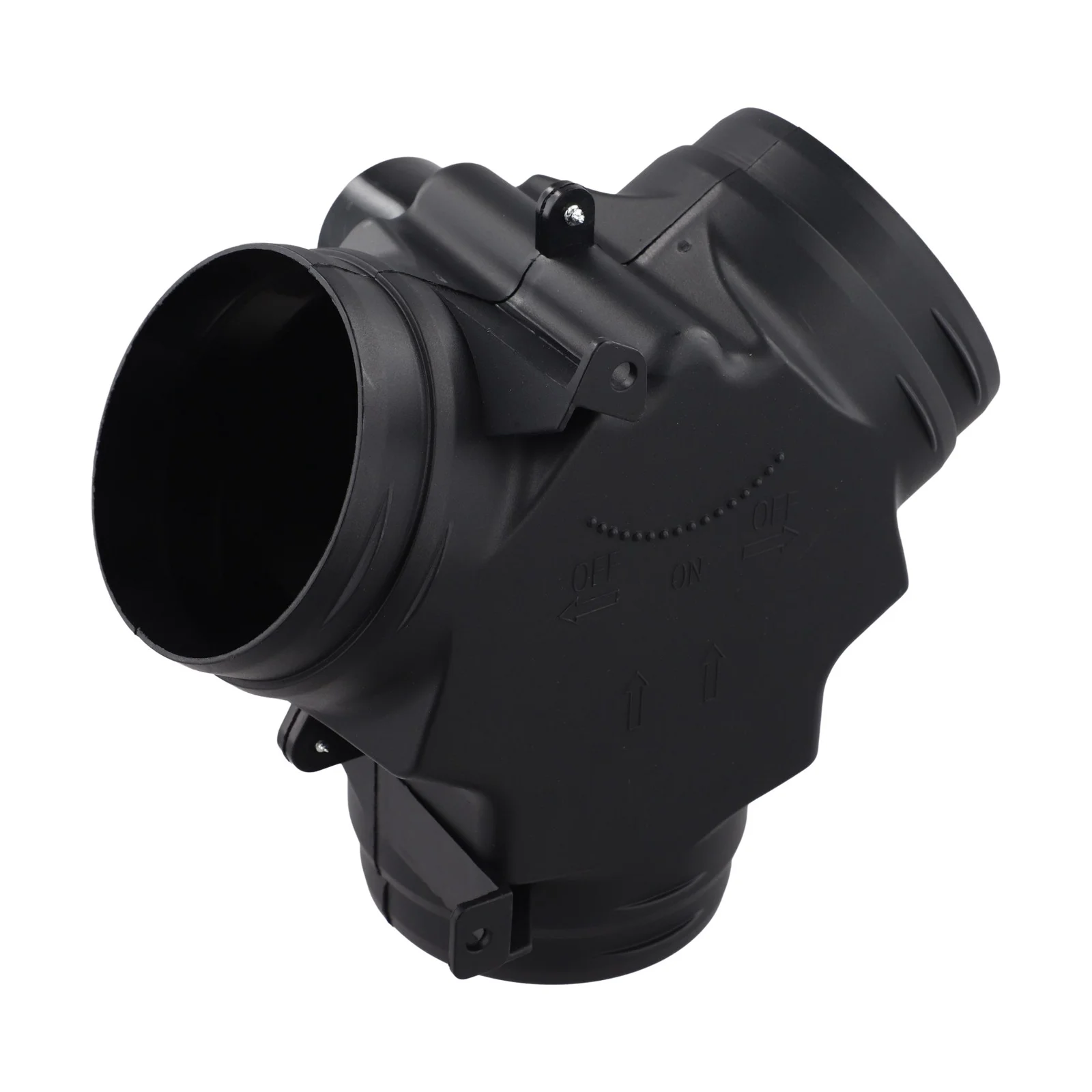Three Way Valve 75MM Ventilation Duct Exhaust Pipe Connector for Parking Heater Systems Optimized for Cold Weather Vehicle Use