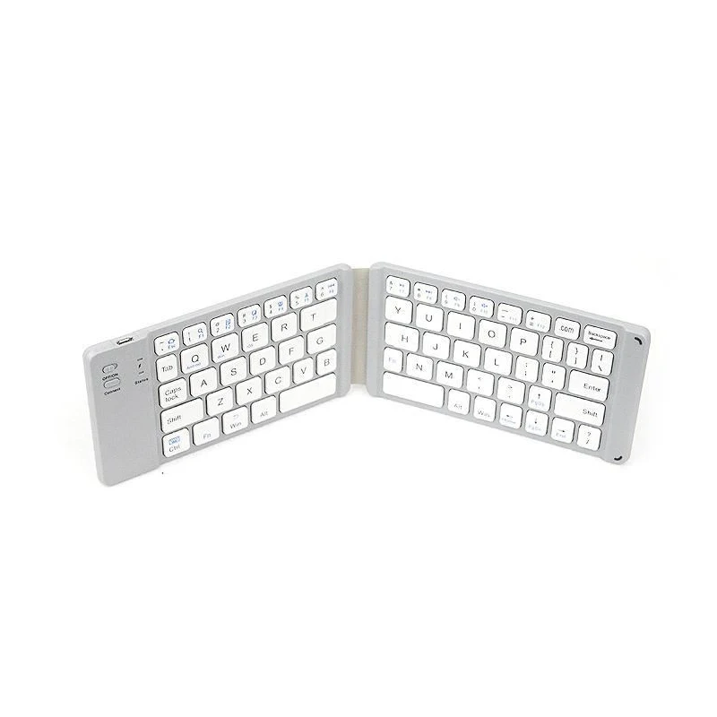 Imagem -04 - Portátil Dobrável Bluetooth Mini Teclado sem Fio Dobrável dos Eua Teclado para Ios Android Windows Ipad Tablet