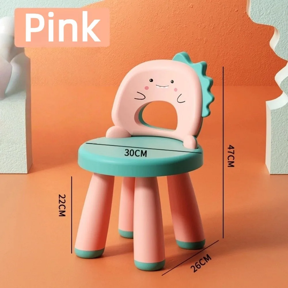 

Прочный детский стул с героями мультфильмов, прочный стул со спинкой, обучающий стул, противоскользящий легкий детский стул-дино для дома и улицы