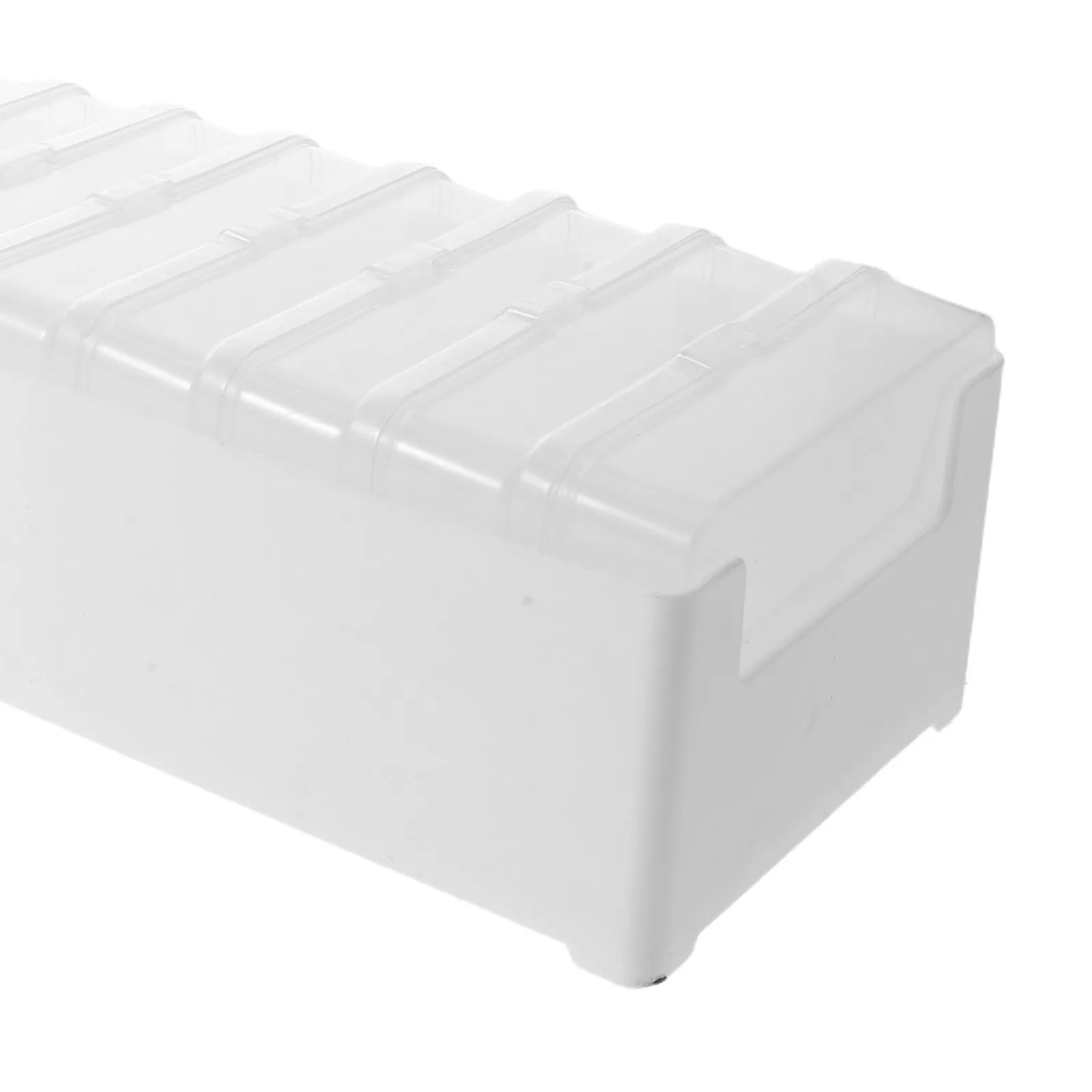 1Set Cable Management Box Transparent 11 Compartments Dustproof Plastic Organizer Desktop Drawer Organizer for USB Cables