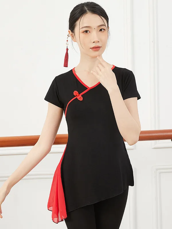 Long And Short Sleeve Top Latin Suit Female Adult Square Dance Latin Performance Dress Square Dancing Clothing