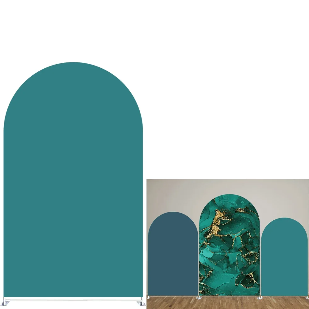 Темно-зеленые мраморные чехлы с принтом арки для вечеринок, арочные панели, реквизит для украшения свадебной вечеринки, дня рождения, эластичная ткань