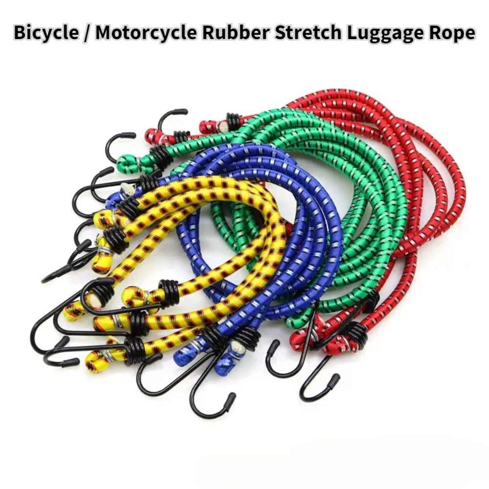 100cm Elastic Bungee Cords Bungee Straps High Elasticity Luggage Straps Rope for Bike Tents Camping RVs Trunks Luggage Racks