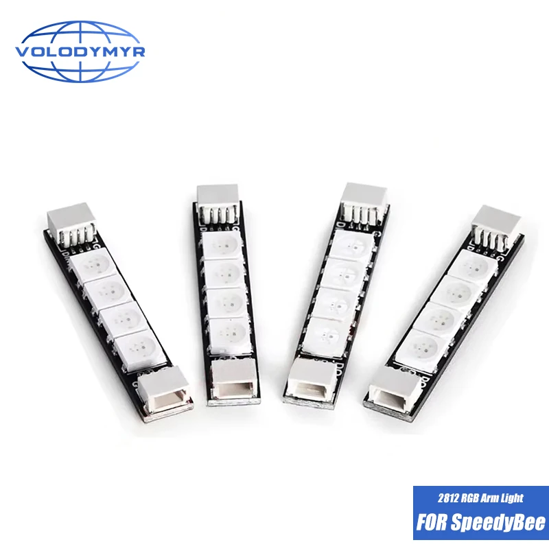 VOLODYMYR for 1Set /4pcs SpeedyBee Programmable 2812 RGB Arm Light Strips Armlight 5V LED Board for RC Whoop Quadcopter Drones