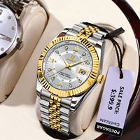 POEDAGAR Classic Luxury Men's Quartz Watches Stainless Steel Date Man Watch Waterproof Luminous Fashion Business Male Wristwatch