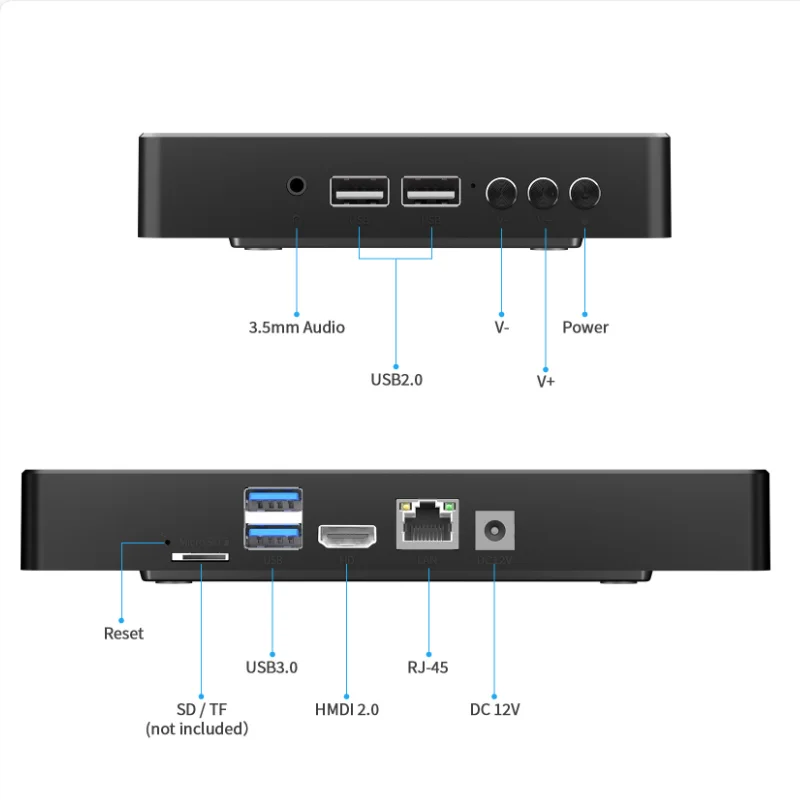 Higole F3 APL 1280×800 IPS Intel N4200 Mini PC Win 10 WiFi5 4GB LPDDR4 64GB eMMC RJ-45 1000Mbps 4K HDMI Desktop Touch Screen PC