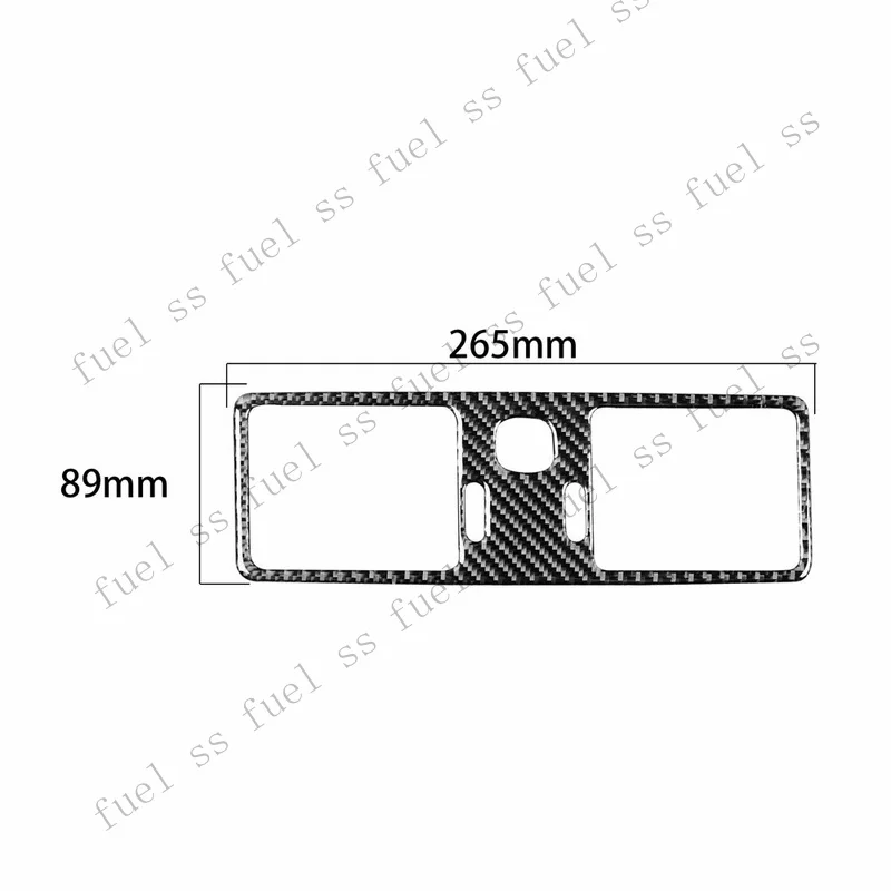 Autocollant de garniture de couvercle de sortie d'air central en fibre de carbone S+ pour Volvo XC90 03-2014