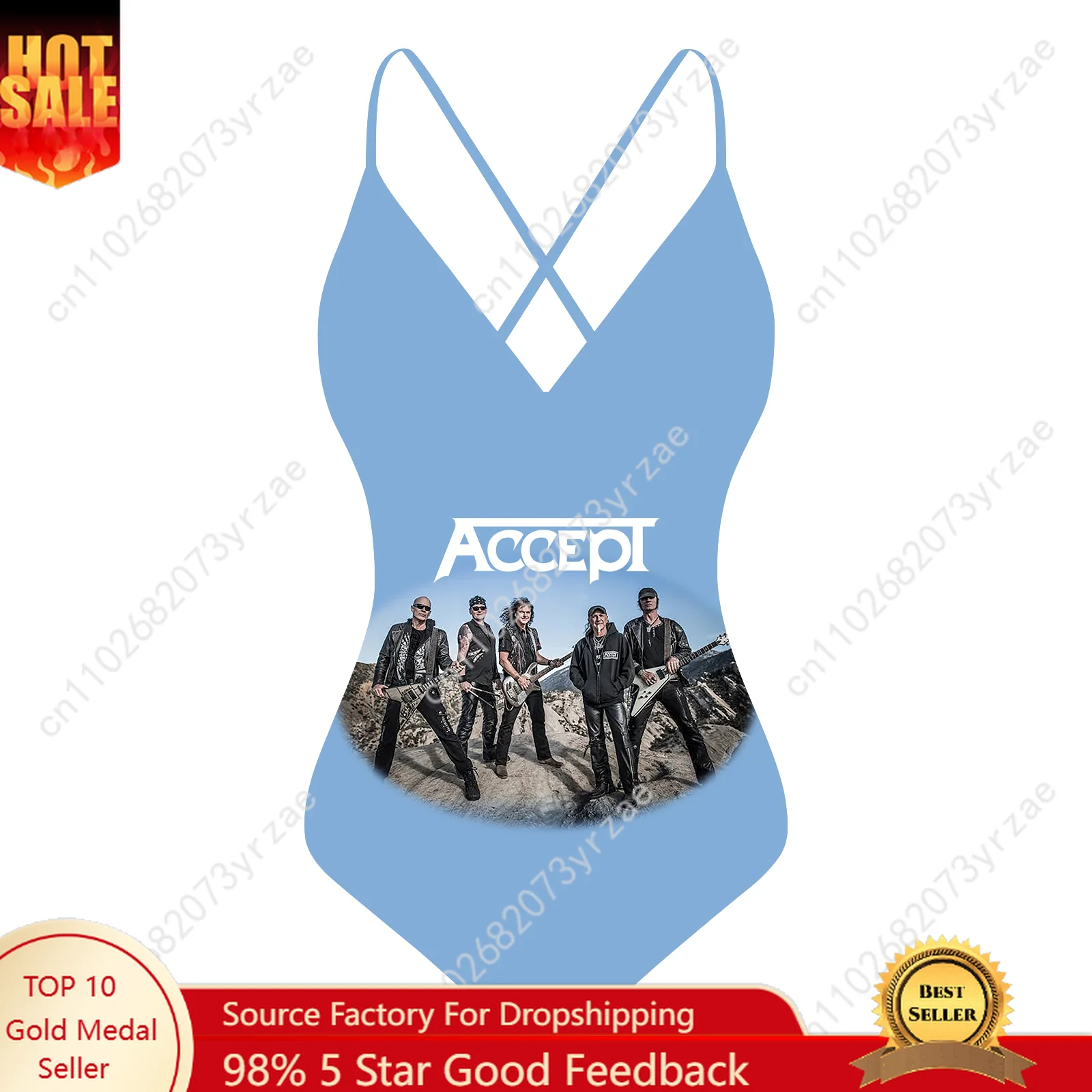 

Accept Band V-neck Halter Back Swimsuit Womens Personalized Fashion Bikini Pool Party Beach Sexy Swimwear Custom Bathing Suits