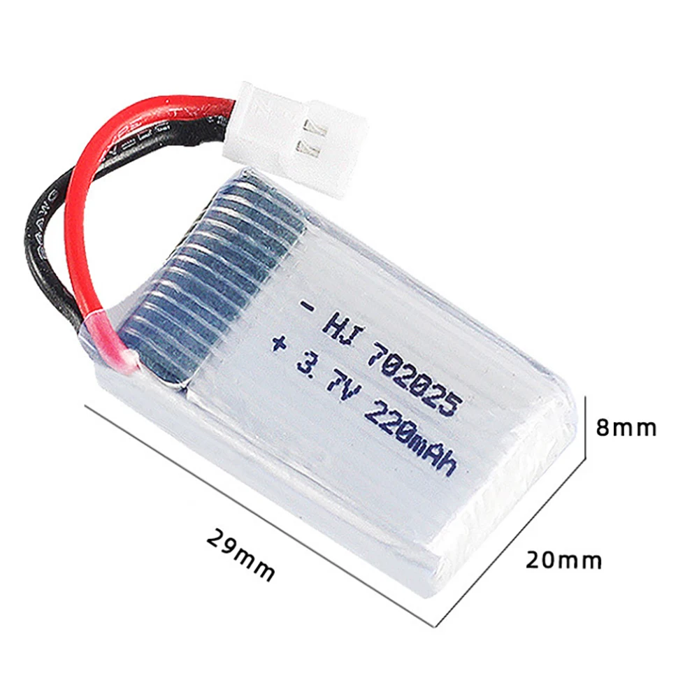 Lipo-batterij 3,7V 220mAh 752025   Voor Syma X4 X11 X13 RC Quadcopter Onderdelen Accessoires 3.7V Lipo Batterij Vliegtuigmodel