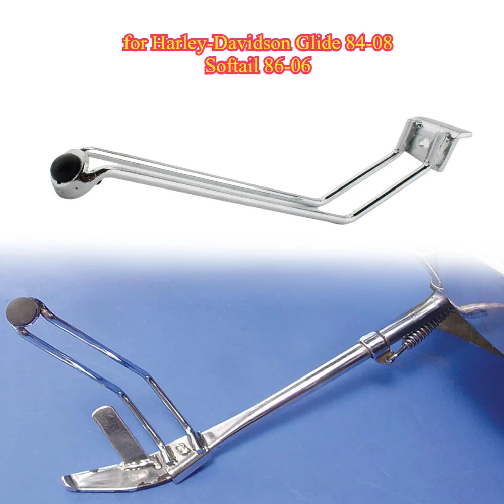 

Motorcycle modification for Harley-Davidson Glide 84-08 Softail 86-06 Extended stand kickstand side support extended bracket