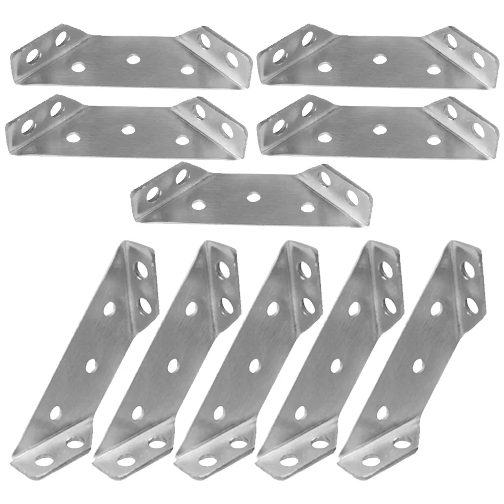 

Right Angle Brackets Stainless Steel Support Heavy Duty Trapezoid Home Furniture Installation Drywall Wood Concrete