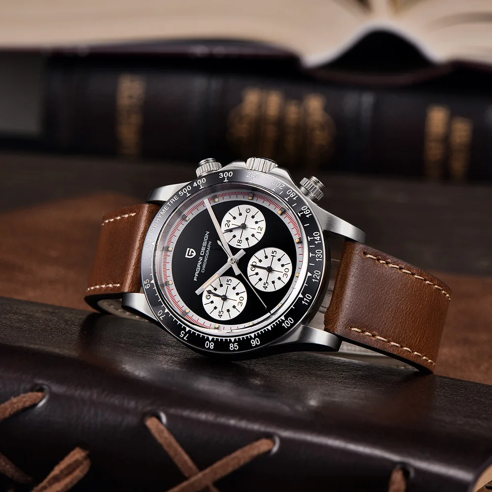 PAGANI DESIGN orologio da uomo al quarzo moda uomo delle migliori marche 40mm Giappone Vk63 cronografo con specchio luminoso in zaffiro orologio da uomo 10BAR