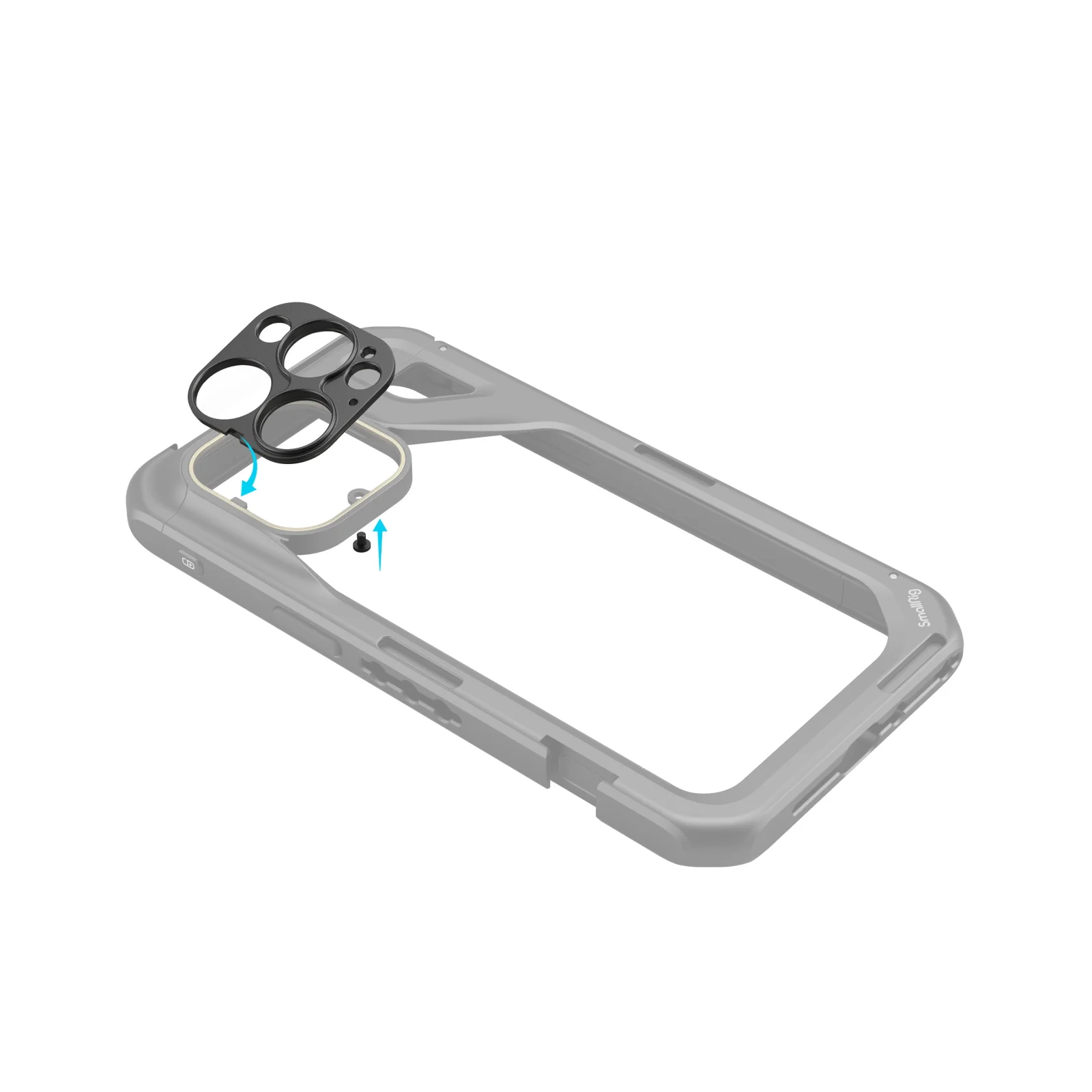 SmallRig 17mm / 37mm Lens Back Mount Plate for iPhone 15 Pro Max/15 Pro Cage , Lens Back Mount Plate for Install Lens 4399 4394