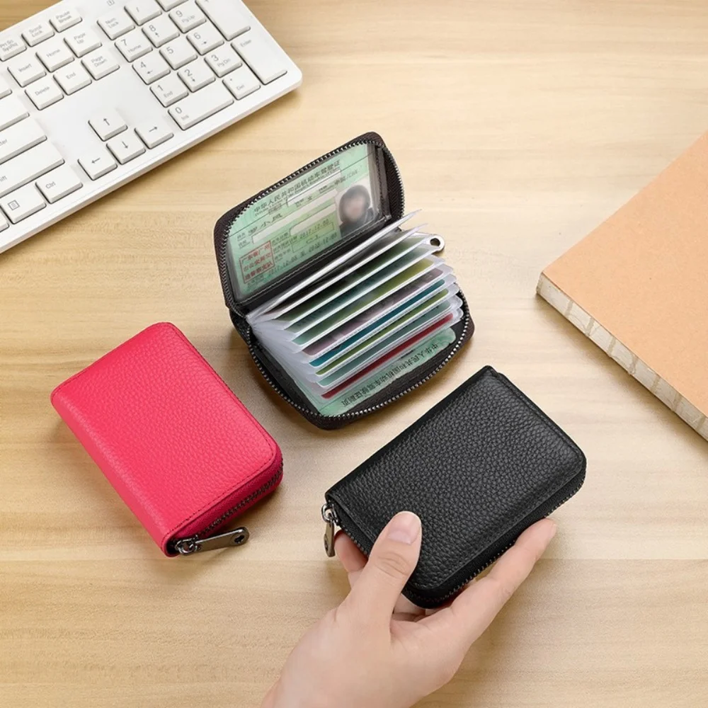 حزمة بطاقة موجزة جديدة ذات لون نقي، حقيبة تخزين ذات سعة كبيرة، حامل بطاقة البنك، شهادة المال، السفر، الأعمال #3