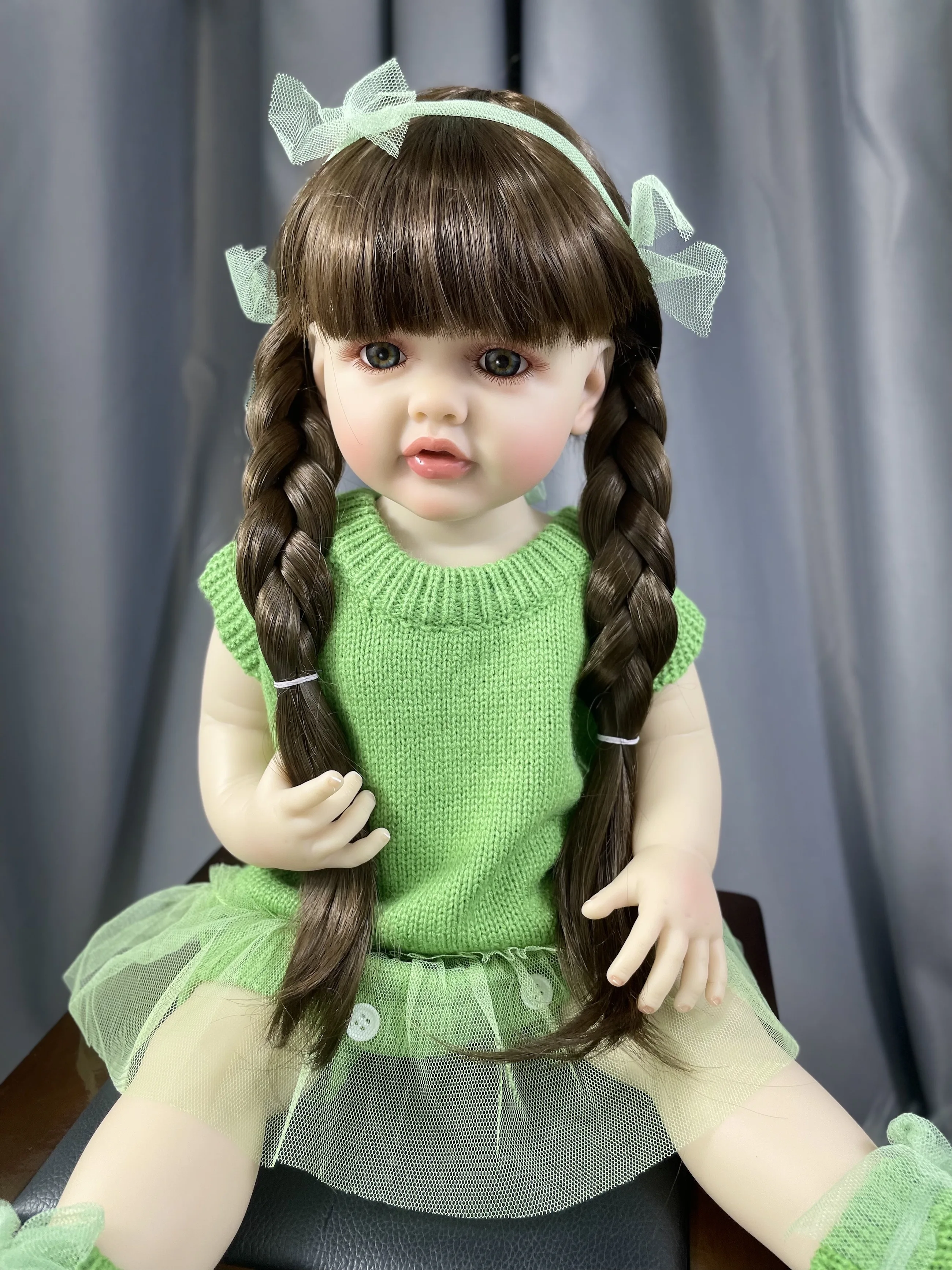 MRB 55CM Full Body Betty Soft silicone Vinyl Reborn Toddler Girl Pretty Princess lifelike Baby Doll Christmas Gift for Child