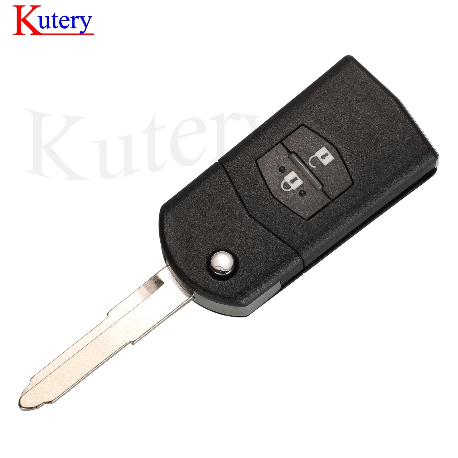 kutery Upgrade Balik remote mobil Key 2 Tombol 433MHz 4D63 Chip untuk Mazda 2 3 6 CX7 CX9 RX8 Visteon Model No. 41.521