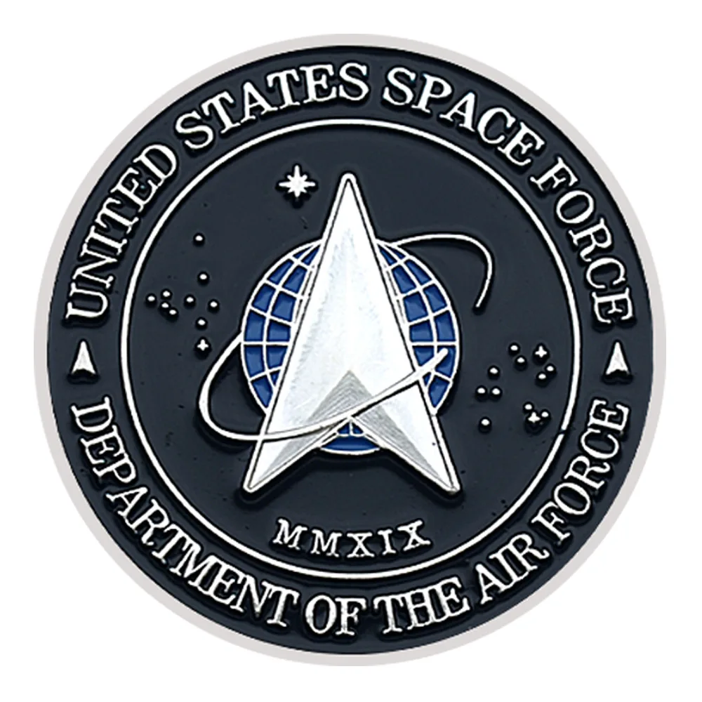 United States Special Force Department of The Air Force Commemorative Silvery Coin Space Command Collectible Gift Military Coin