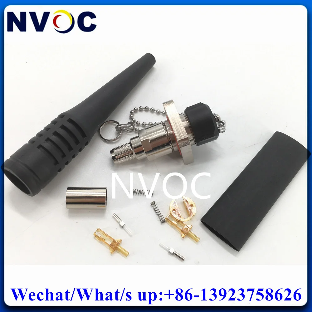 

2Set FTTH Waterproof 2C Male Female Plug Socket 2Cores ODC Square Round Type Fiber Optic Connector With Ferrule and Sleeve