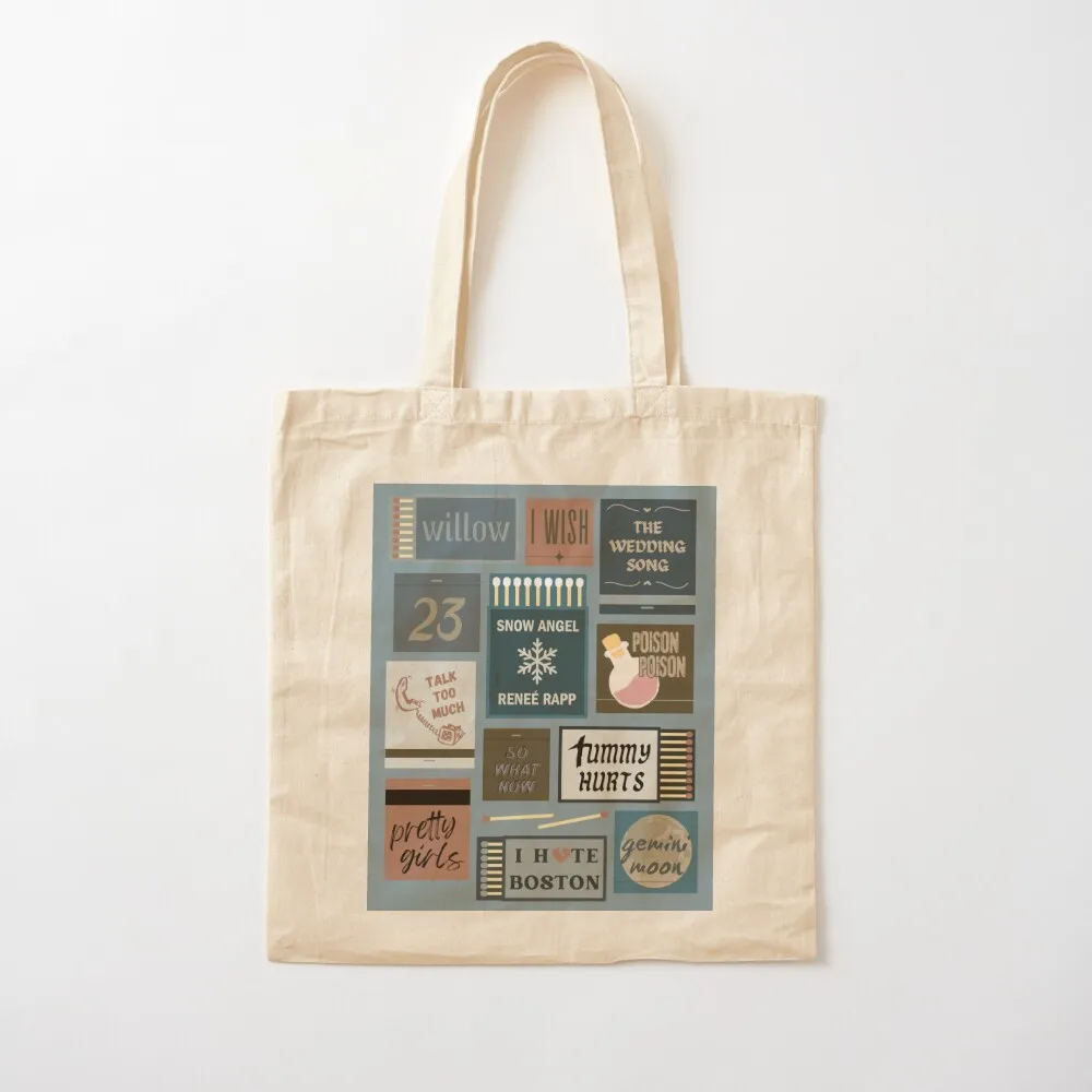 Renee Rapp Snow Angel Matchbox Tote Bag canvas tote bag Woman shopper bag reusable grocery bags Canvas Tote