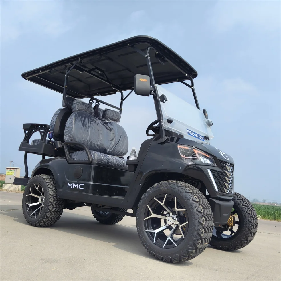 Cheaper Golf Car Scooters 5KW Green Energy Electric Vehicle Independent Front Suspension 48V 4 Wheel 4 Seater Electric Golf Cart