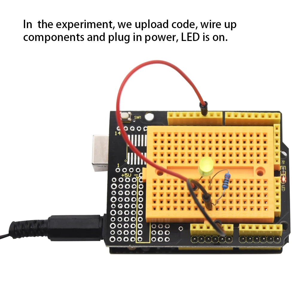 Keyestudio 170 Breadboard Protoshield/Expansion Board V5 Shield for Arduino UNOR3 Projects