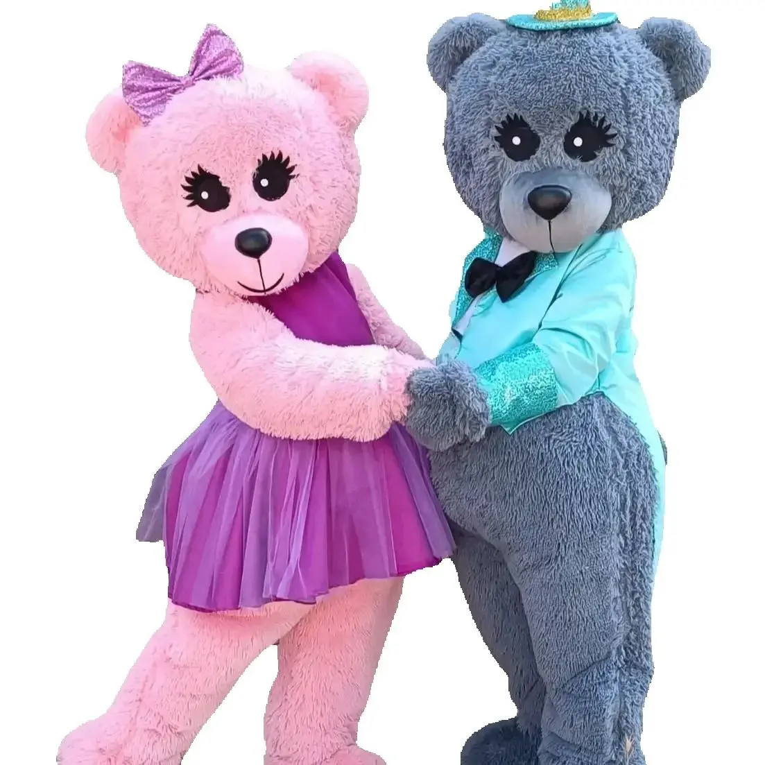 

Розовый, серый плюшевый мишка, новые милые костюмы талисмана, костюм персонажа, парк развлечений,funfair, анимация, нарядное платье, вечеринка на Хэллоуин