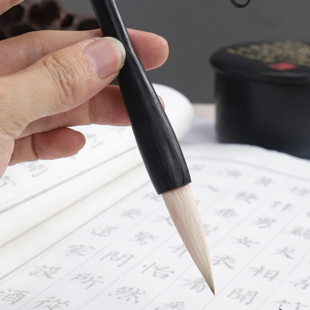 

3Pcs Chinese Calligraphy Brush Set Durable Practical Writing Brush Pens with Lanyard Ideal for Calligraphy Learning