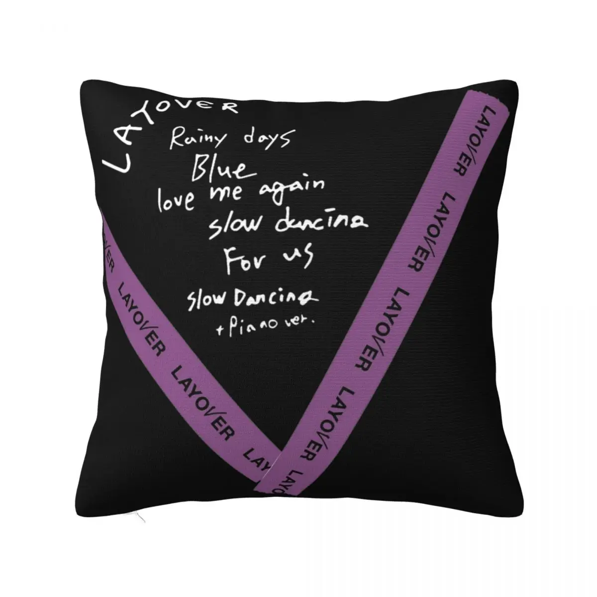 V Layover Album Pillow Covers Merchandise Printed Cushion Cover Decoration Kpop Singer Throw Pillow Case Cover Home Multi Size