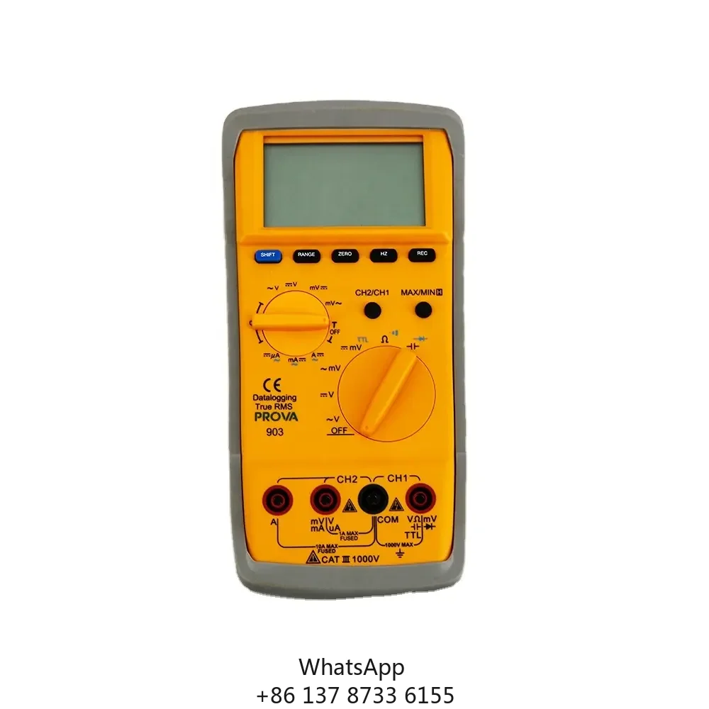 

Цифровой мультиметр PROVA-903 с двумя каналами, True RMS и быстрым откликом на переменное напряжение/ток