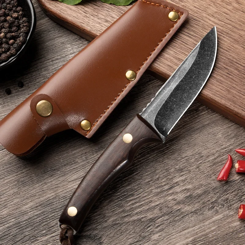 New Handmade Forged Stainless Steel Kitchen Chef Boning Knifes Fillet Knives Meat Cleaver Knife with Sheath